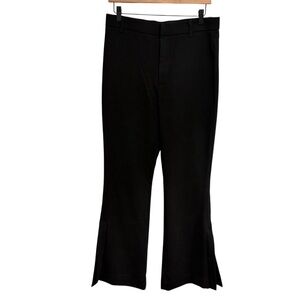 2/$40 Zara Black High Waisted Flare Leg Pants Trousers with Side Slit